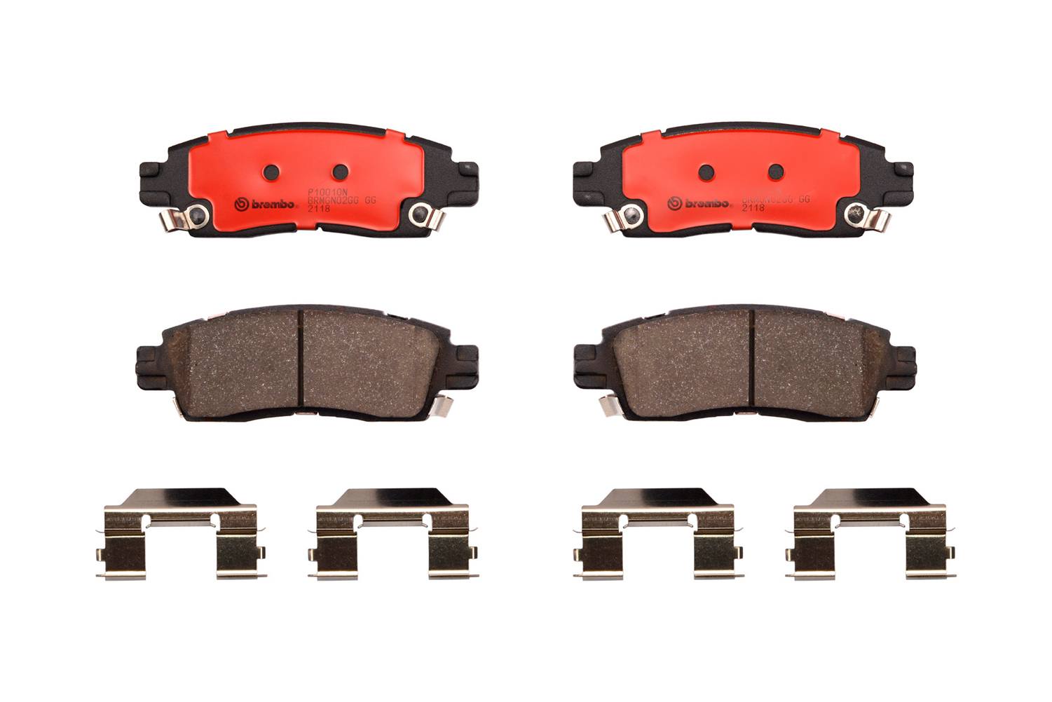 SAAB Disc Brake Pad Set - Rear (Ceramic) 89027184 - Brembo P10010N